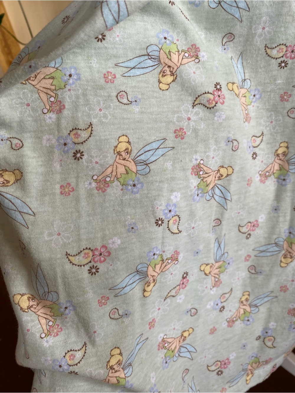 Disney Tinker Bell Nightgown Fairy Cottage Pajama Dress L 12/14 - Picture 3 of 12